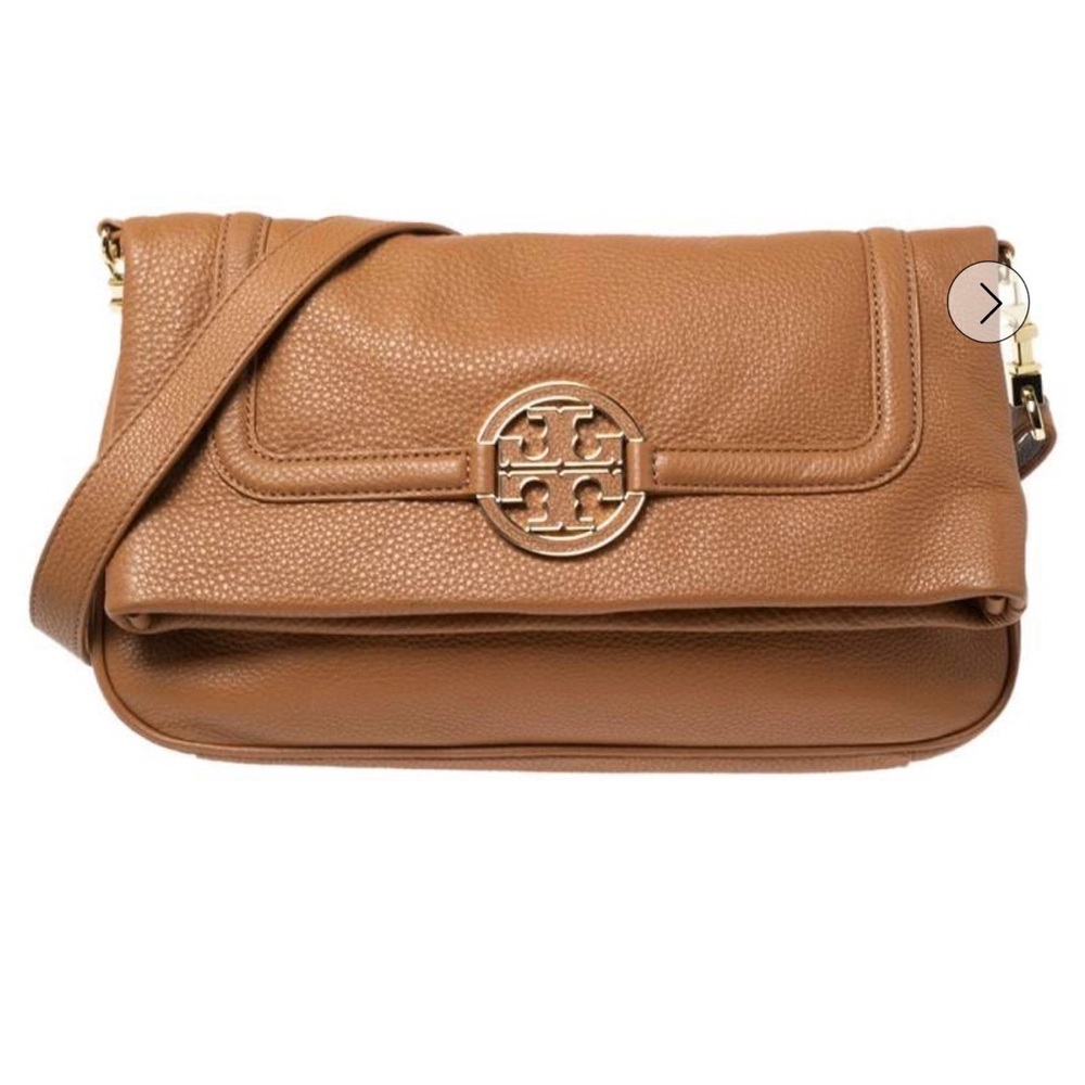 Tory Burch Brown Leather Shoulder Bag